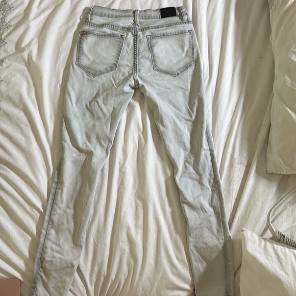 BDG mid rise twig light grey jeans with studded knees size 24 - Picture 3 of 8